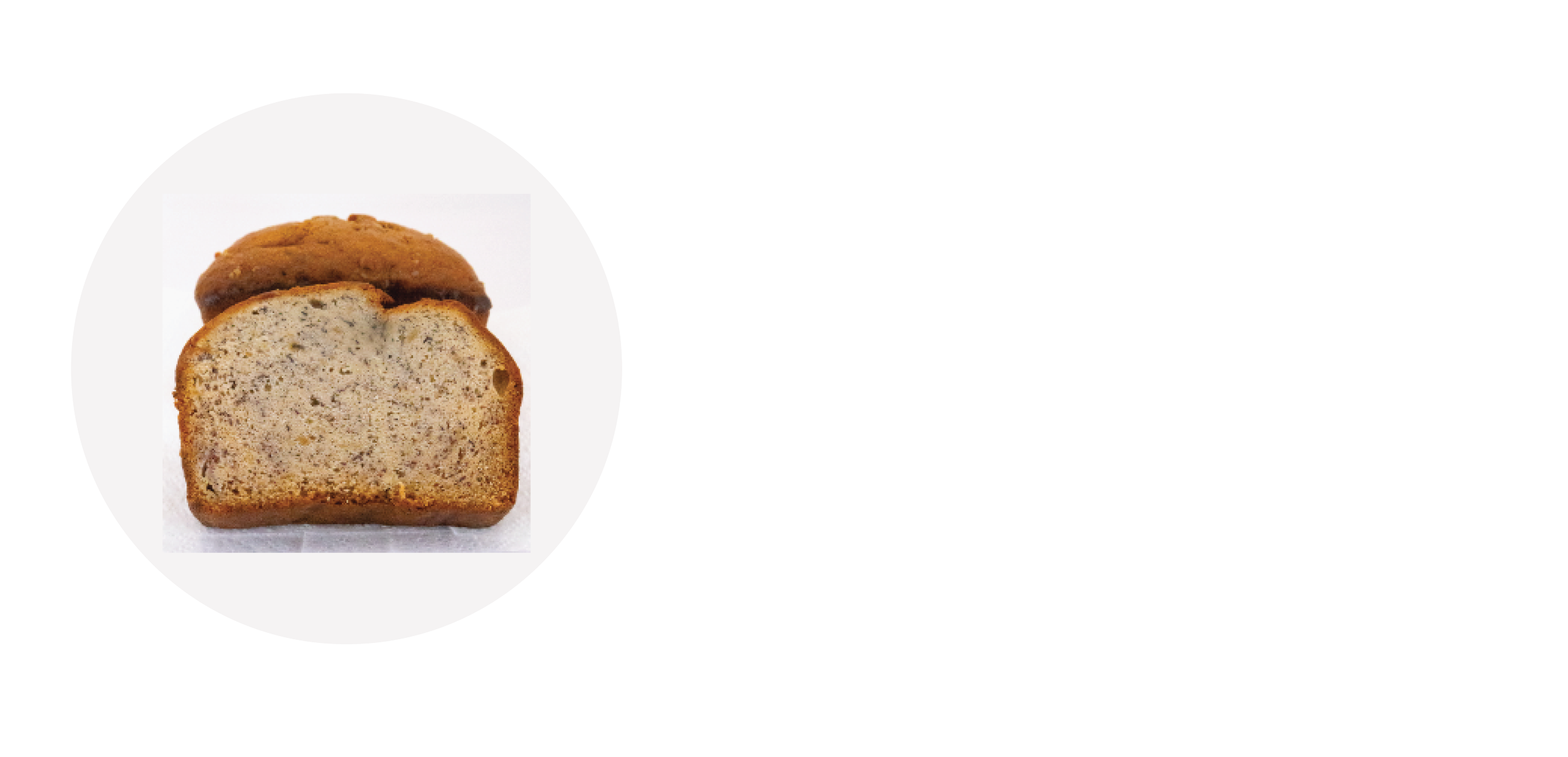 A loaf of banana bread with a slice cut, showing a moist, speckled interior, and a golden brown crust.