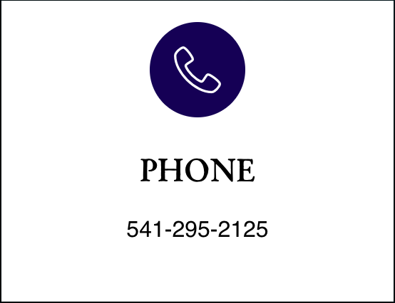 Business card with a phone icon and the number 541-295-2125.