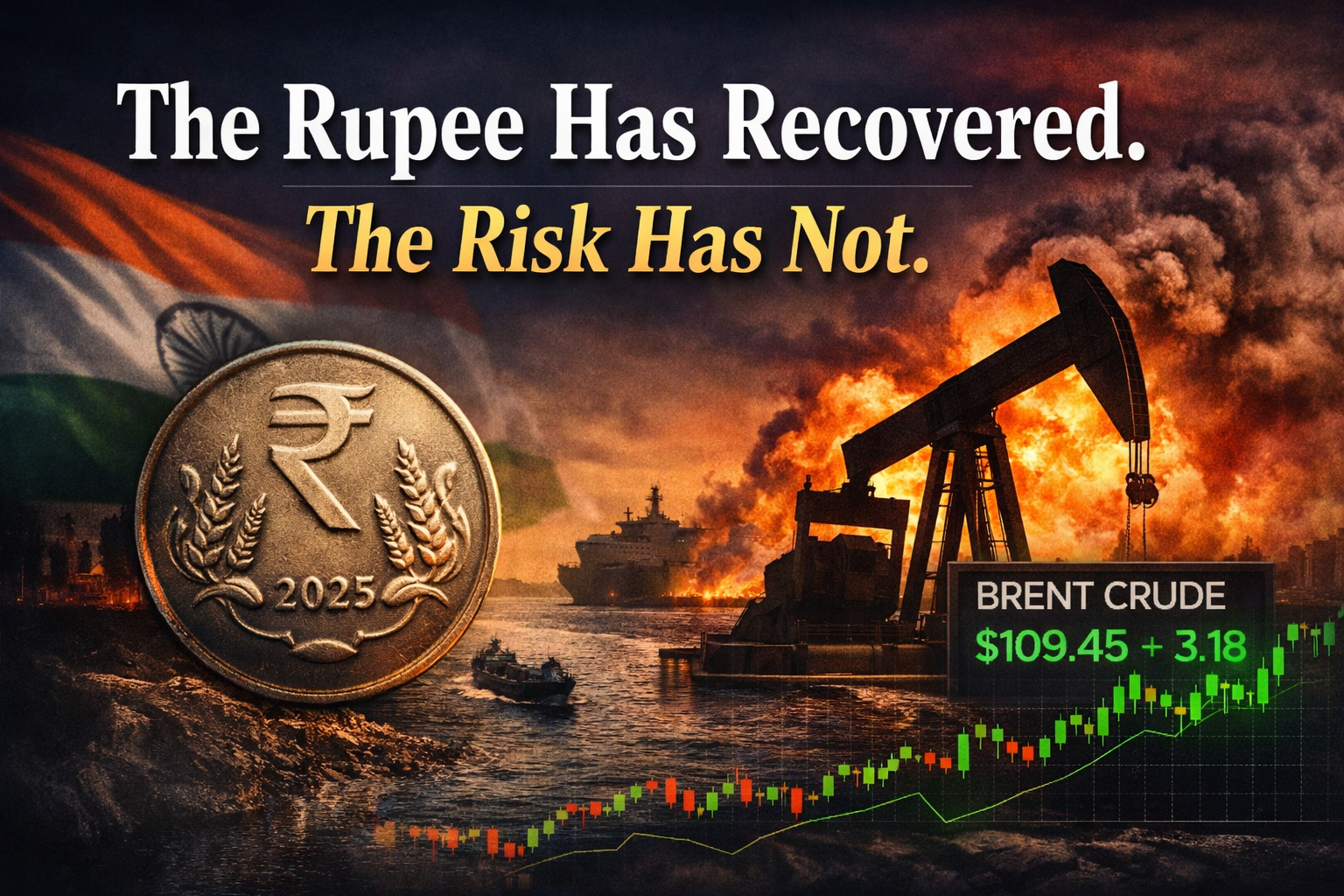 Oil War Impact on India: Rupee Recovery, Crude Risk and Monday Market Outlook