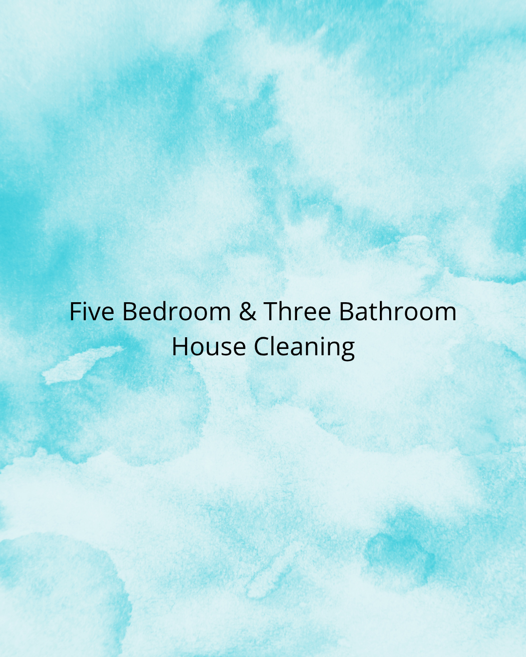 Five Bedroom & Three Bathroom House Cleaning
