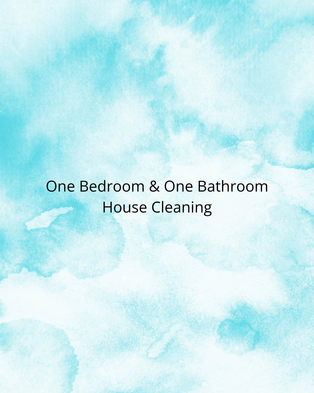 One Bedroom & One Bathroom House Cleaning
