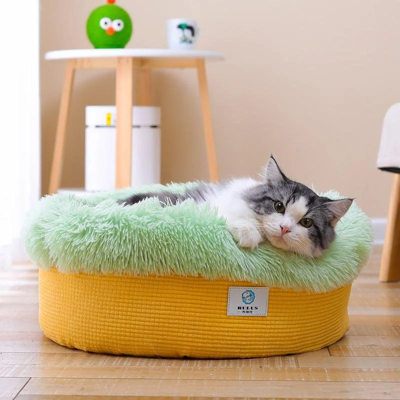 Plush nest bed