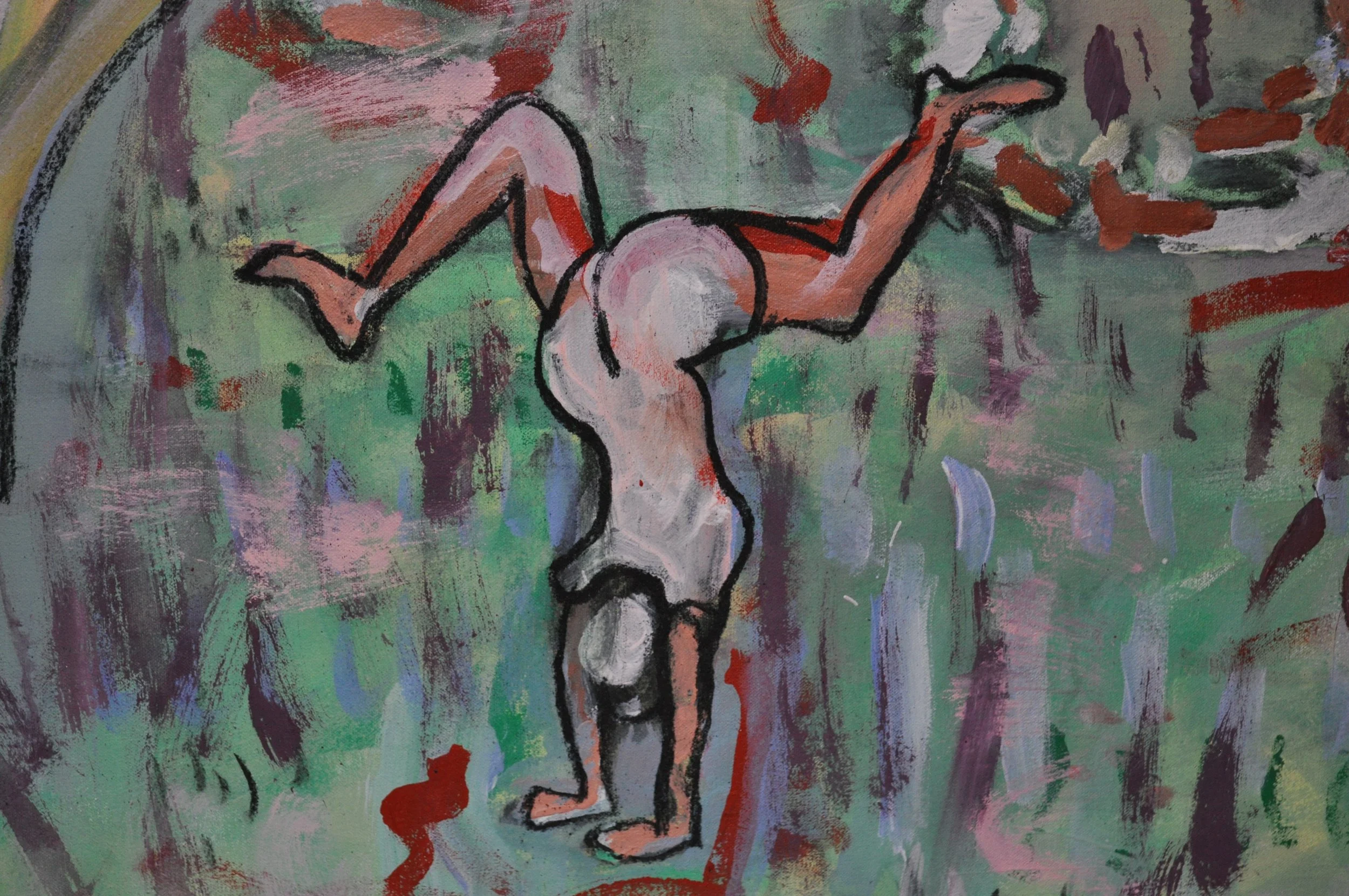 Detail of living sculpture with native plants and reclaimed materials by Brooklyn environmental artist