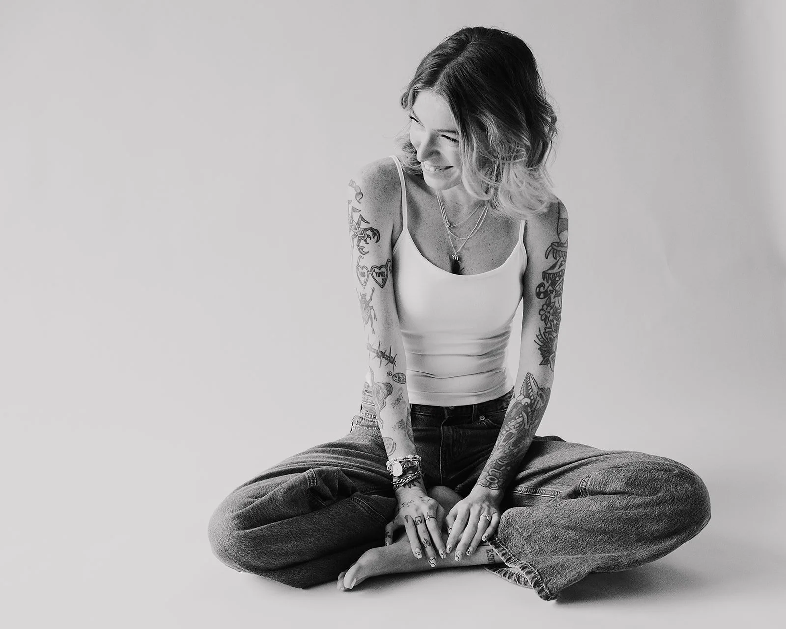 Timeless Branding Portraiture of a young tattooed female in Richmond VA