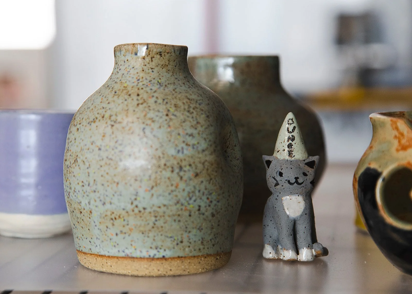 Closeup product photo of finished pottery at Still Life ceramic studio located in Richmond, VA