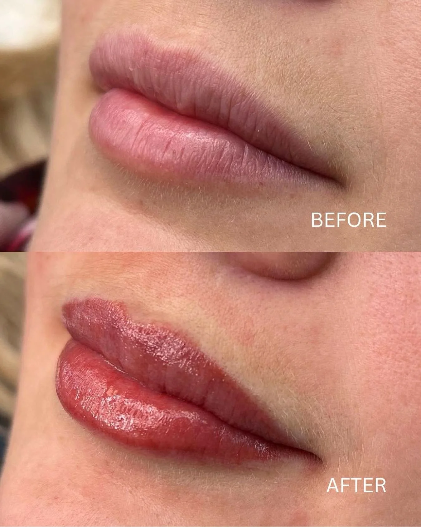 Reminder: a little tint can make a big difference 💄

For this client&rsquo;s lovely lips, we opted for a subtle transformation with a blush only a few shades deeper than their natural lip colour. This improved the lip definition and shape, achieving