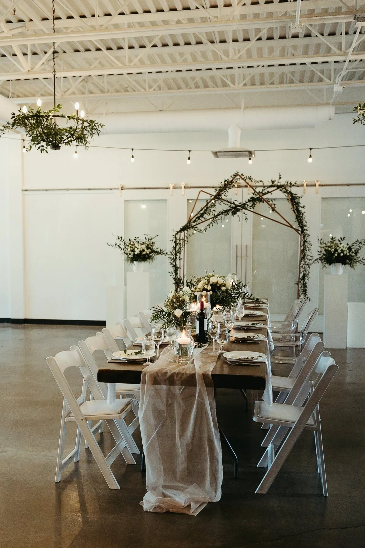Modern decor at Downtown Calgary wedding venue The Brownstone