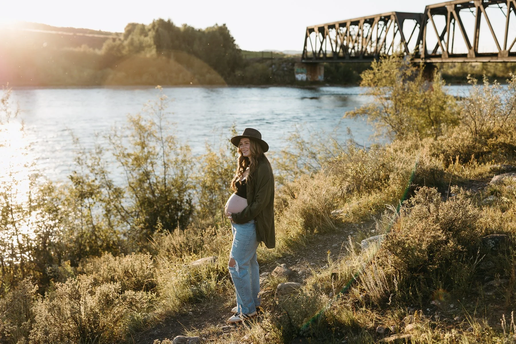 Golden Hour Maternity Session 