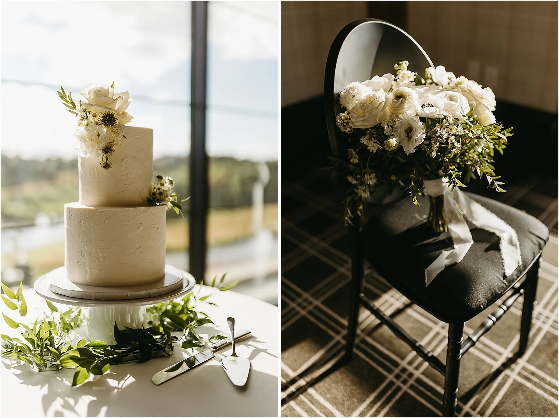 Modern Black and White Wedding Decor 