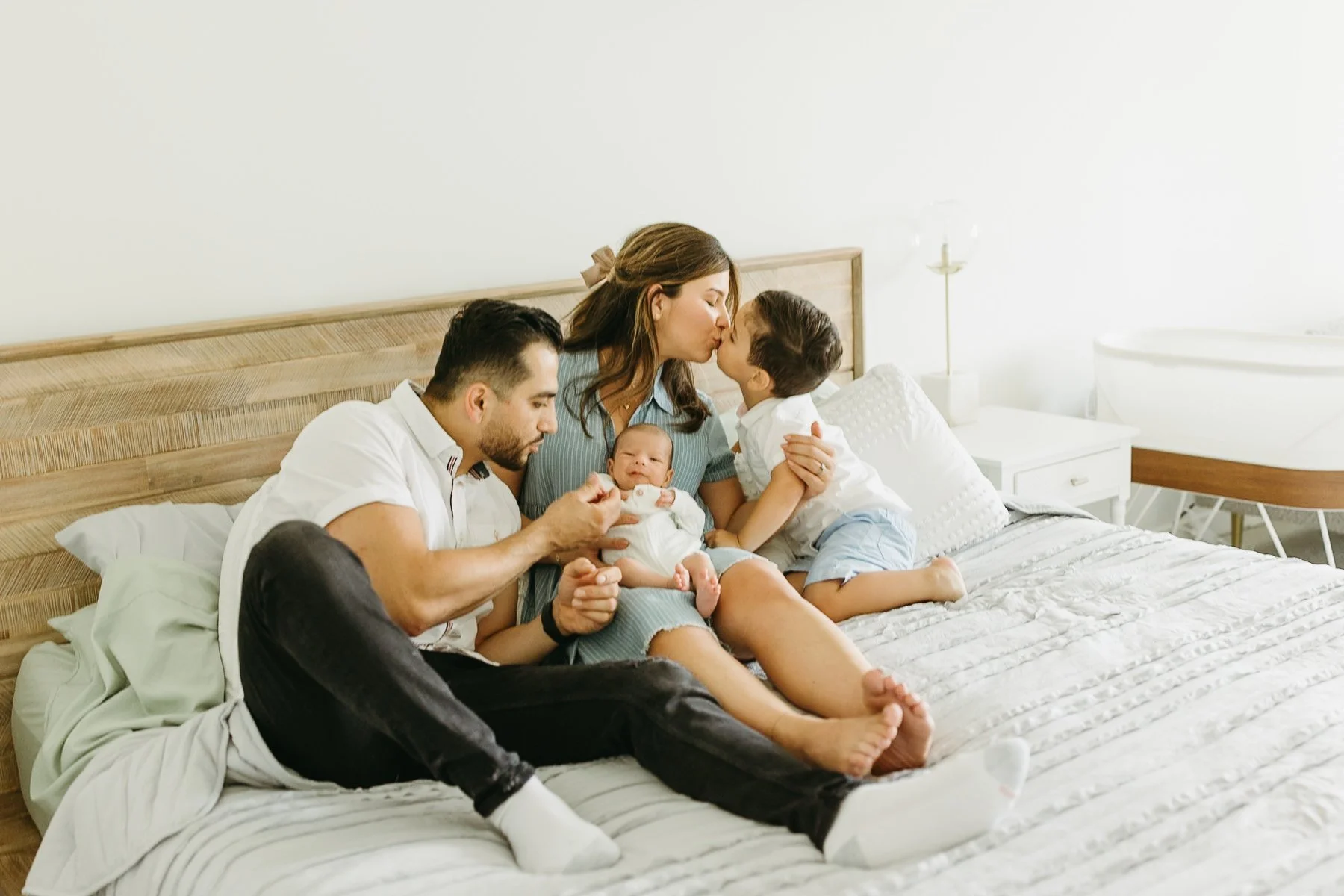 Candid Lifestyle Newborn Session at Home in Calgary