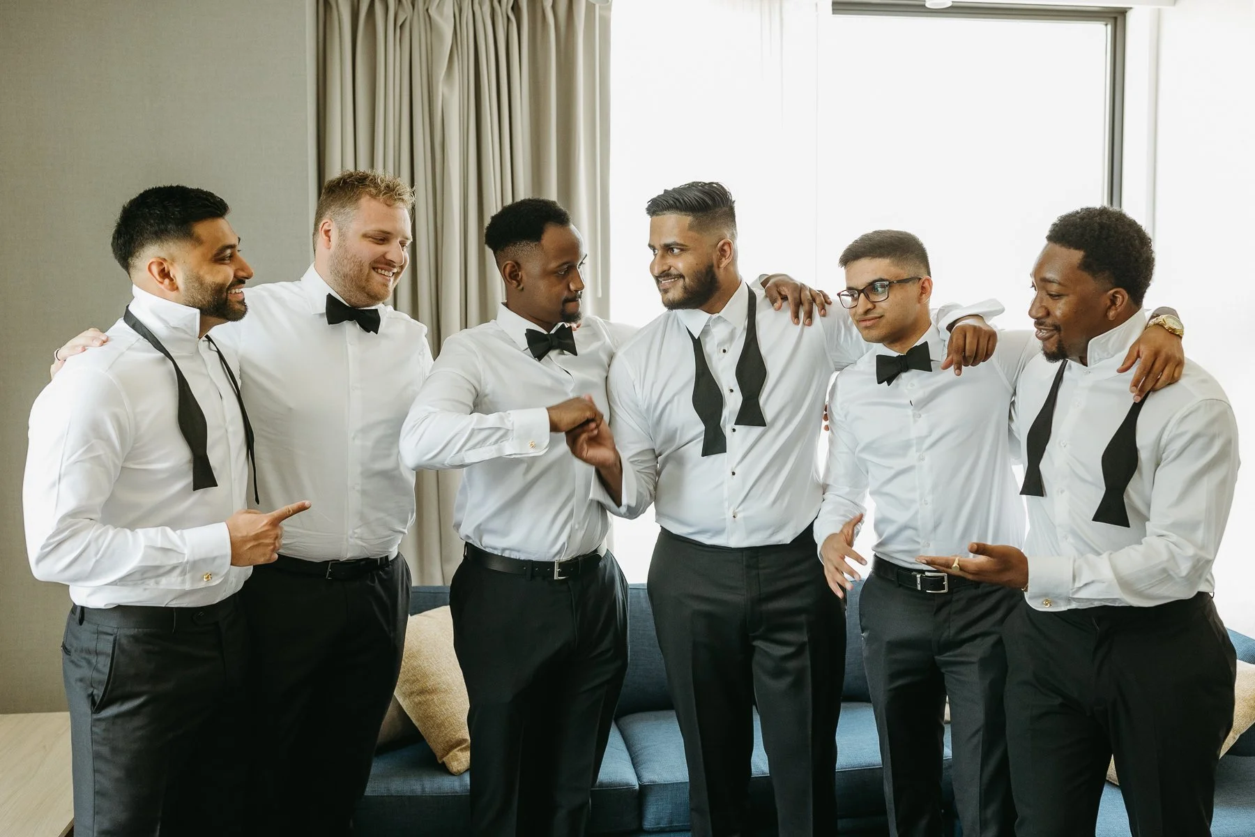 Candid getting ready photos