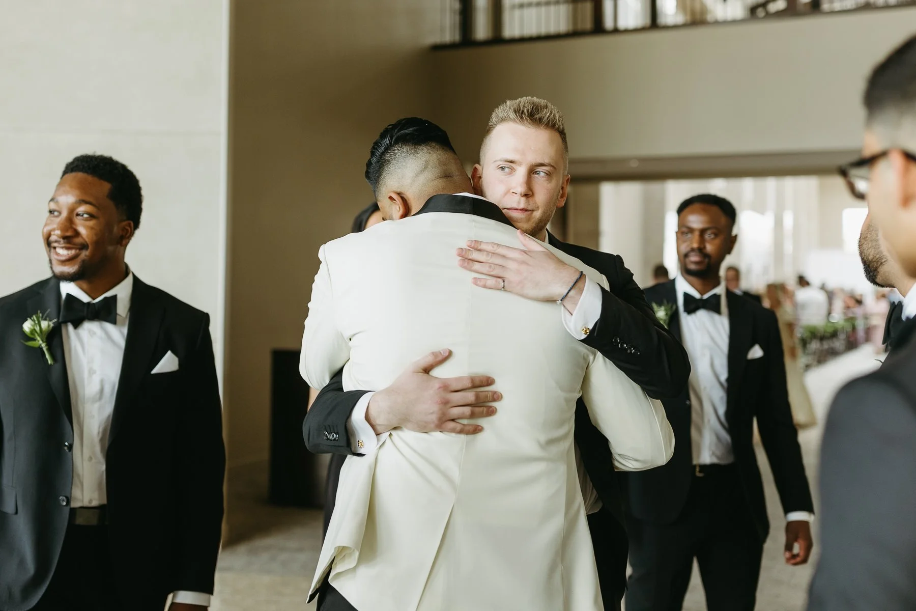 Candid Groomsman photo