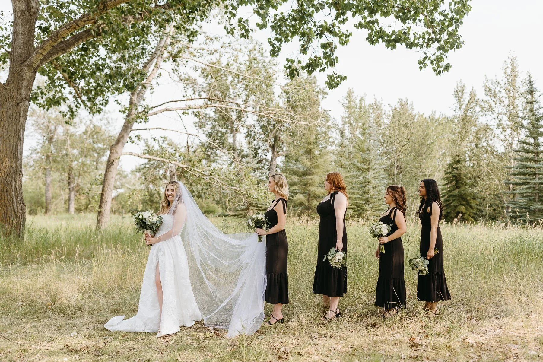 Candid bridesmaid photo