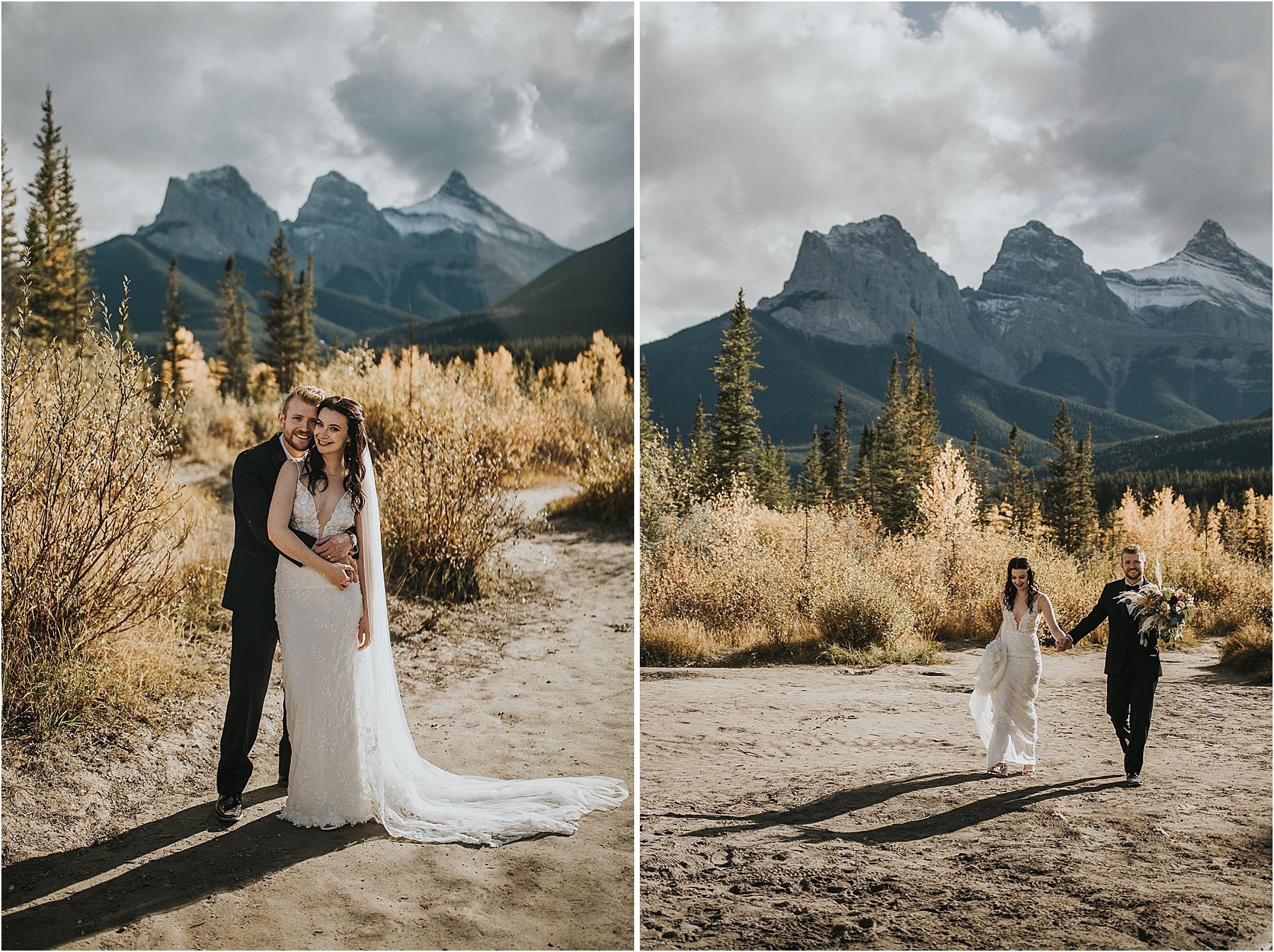 Fall Wedding in Canmore, Alberta