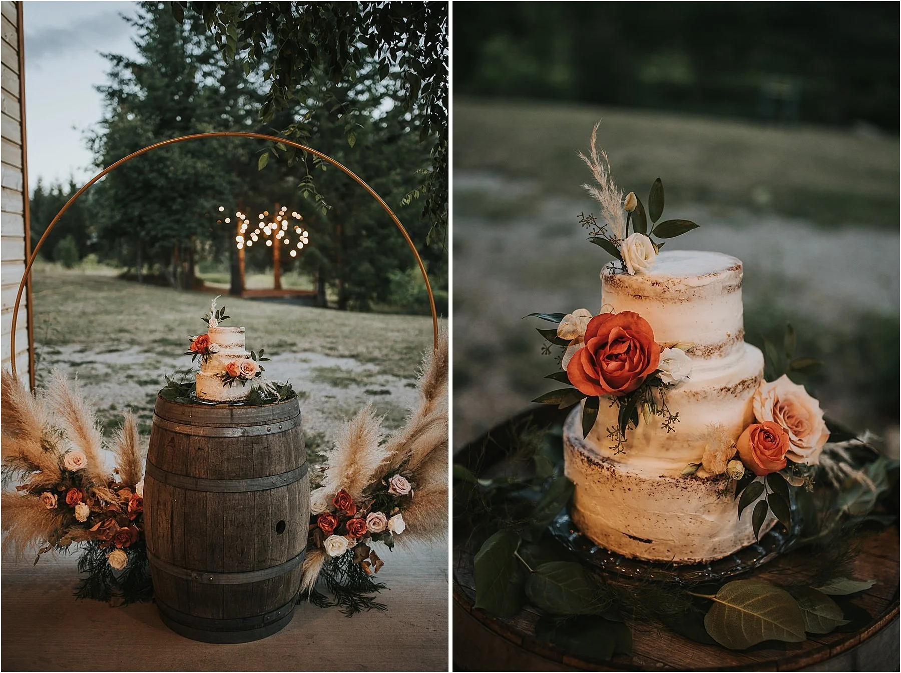 Boho Inspired Wedding Cake 