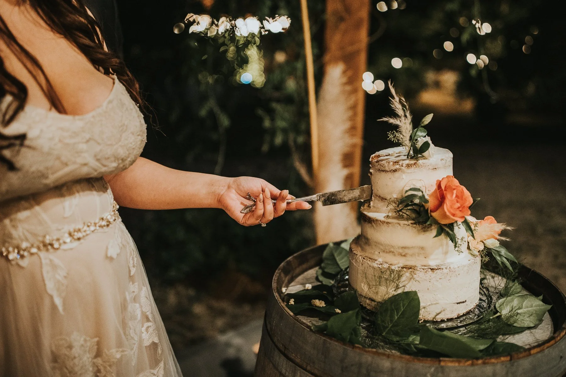 Boho Inspired Wedding Cake