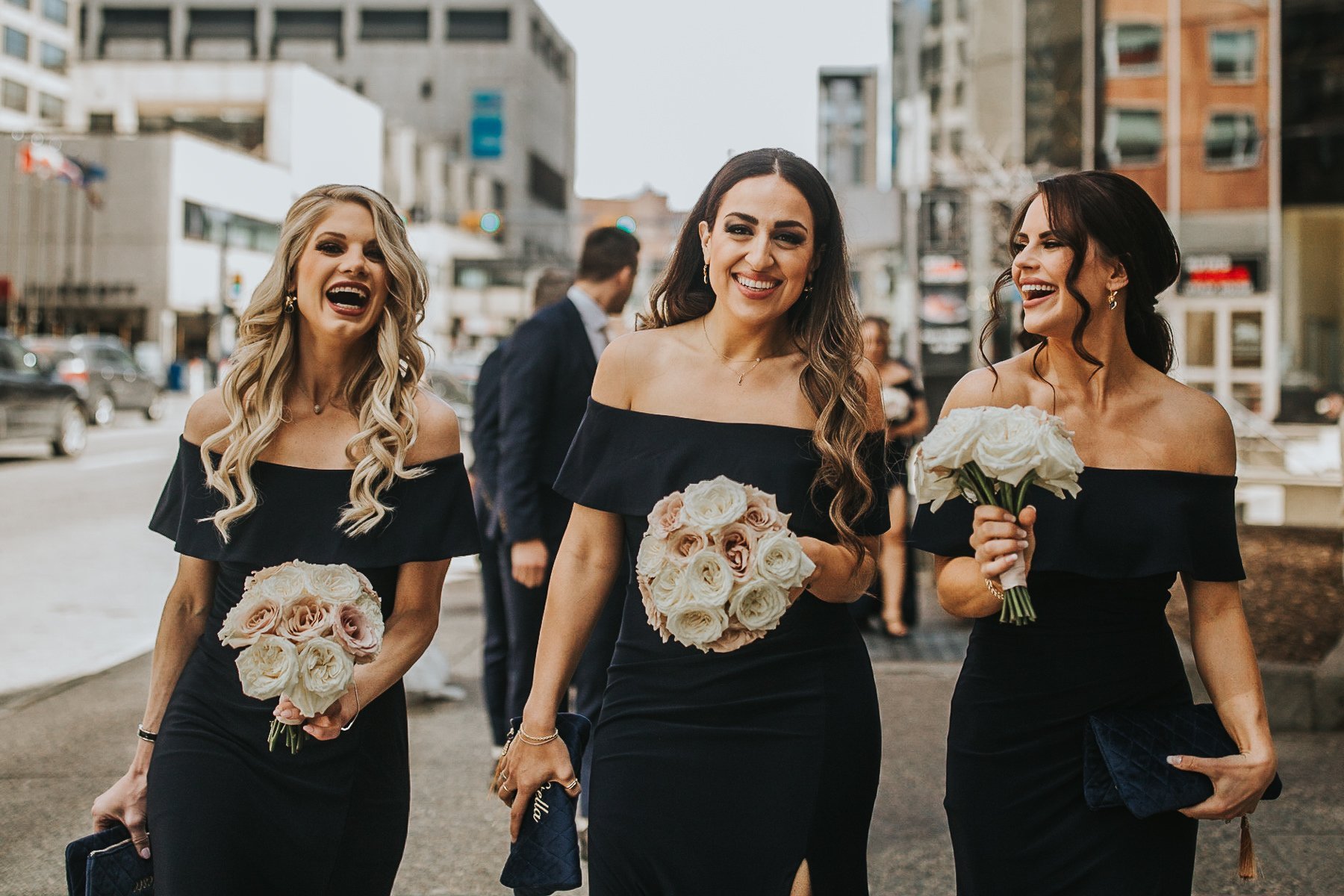 Navy Bridesmaids Dresses