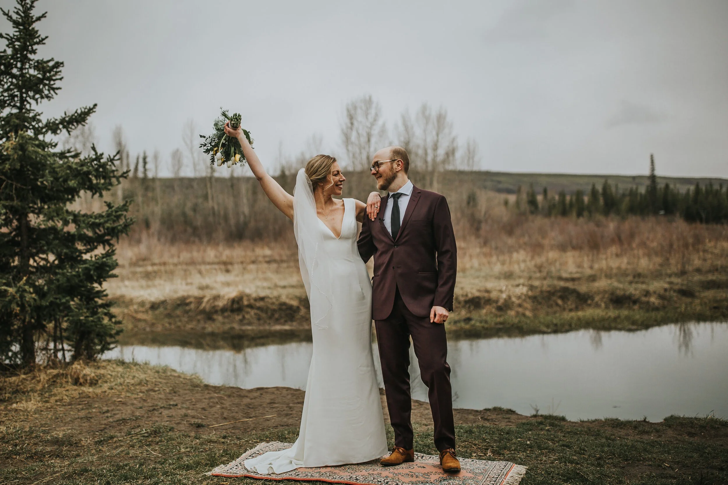 Woodsy Calgary Micro Wedding 