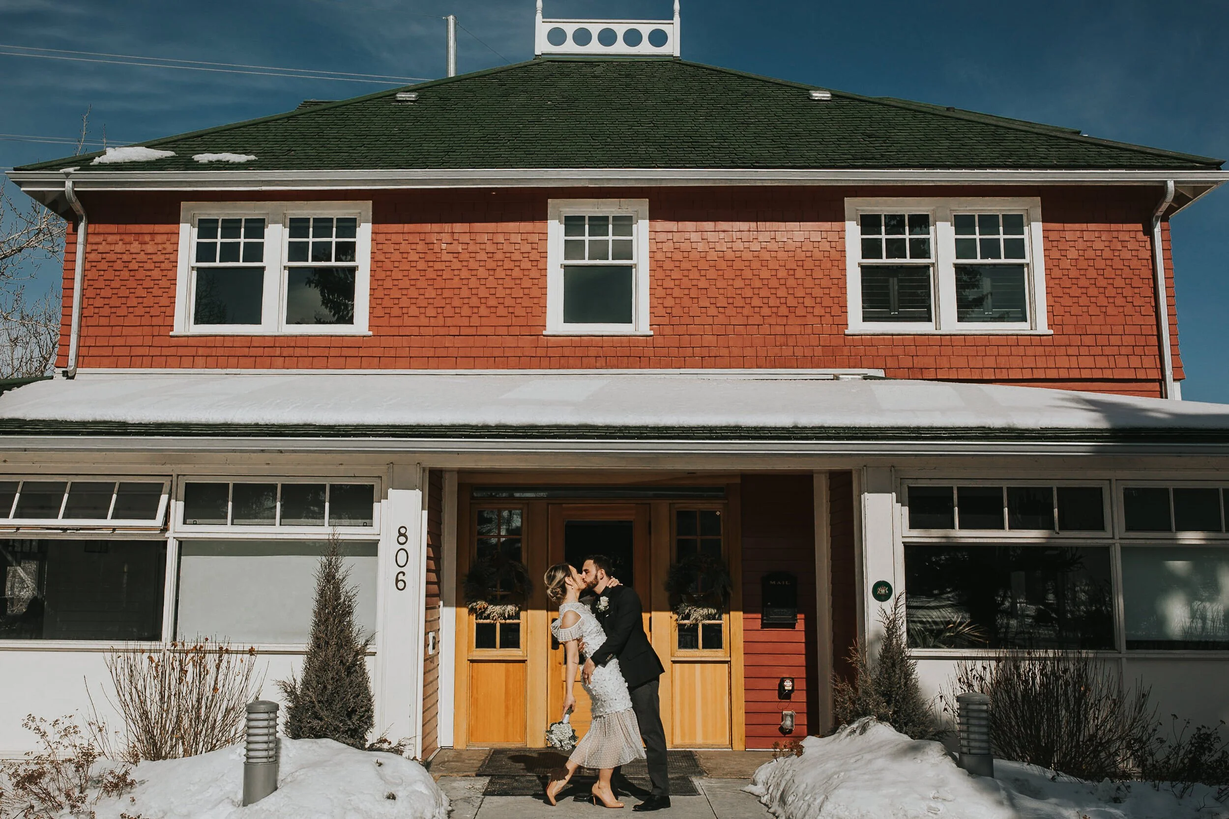 Calgary Winter Brunch Elopement at Deane House Restaurant
