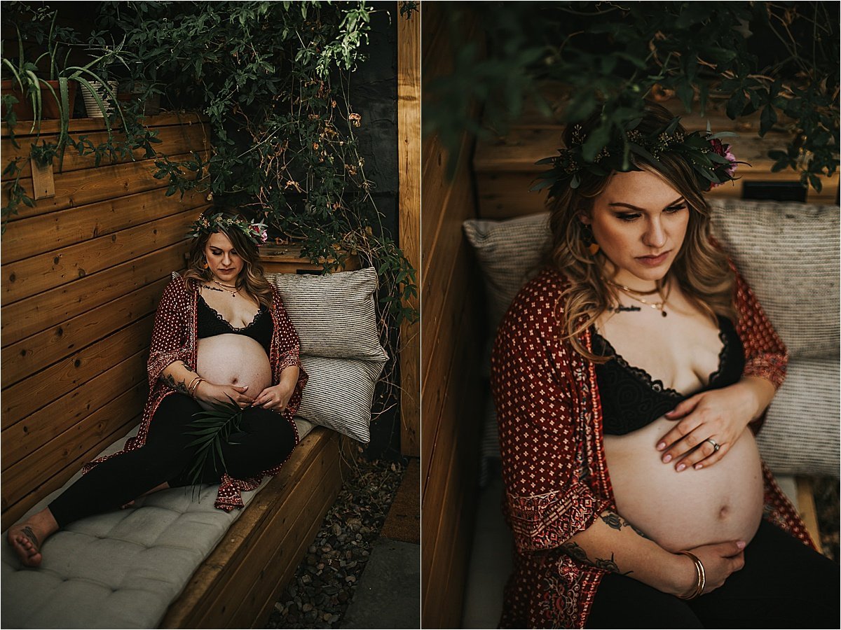 Intimate-Boho-Calgary-Maternity-Photographer