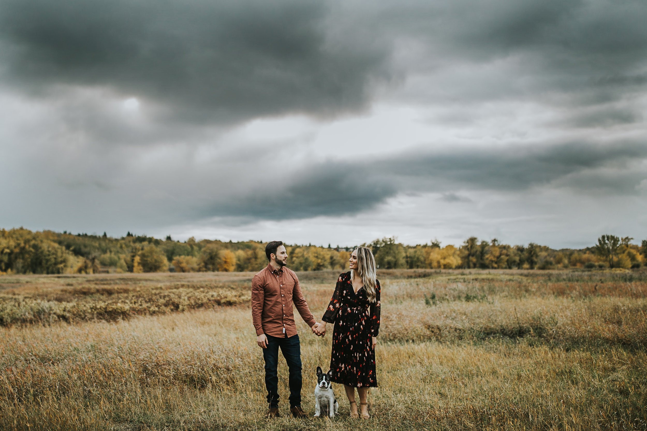 Boho Fall Engagement Session - Fish Creek Park - A + J