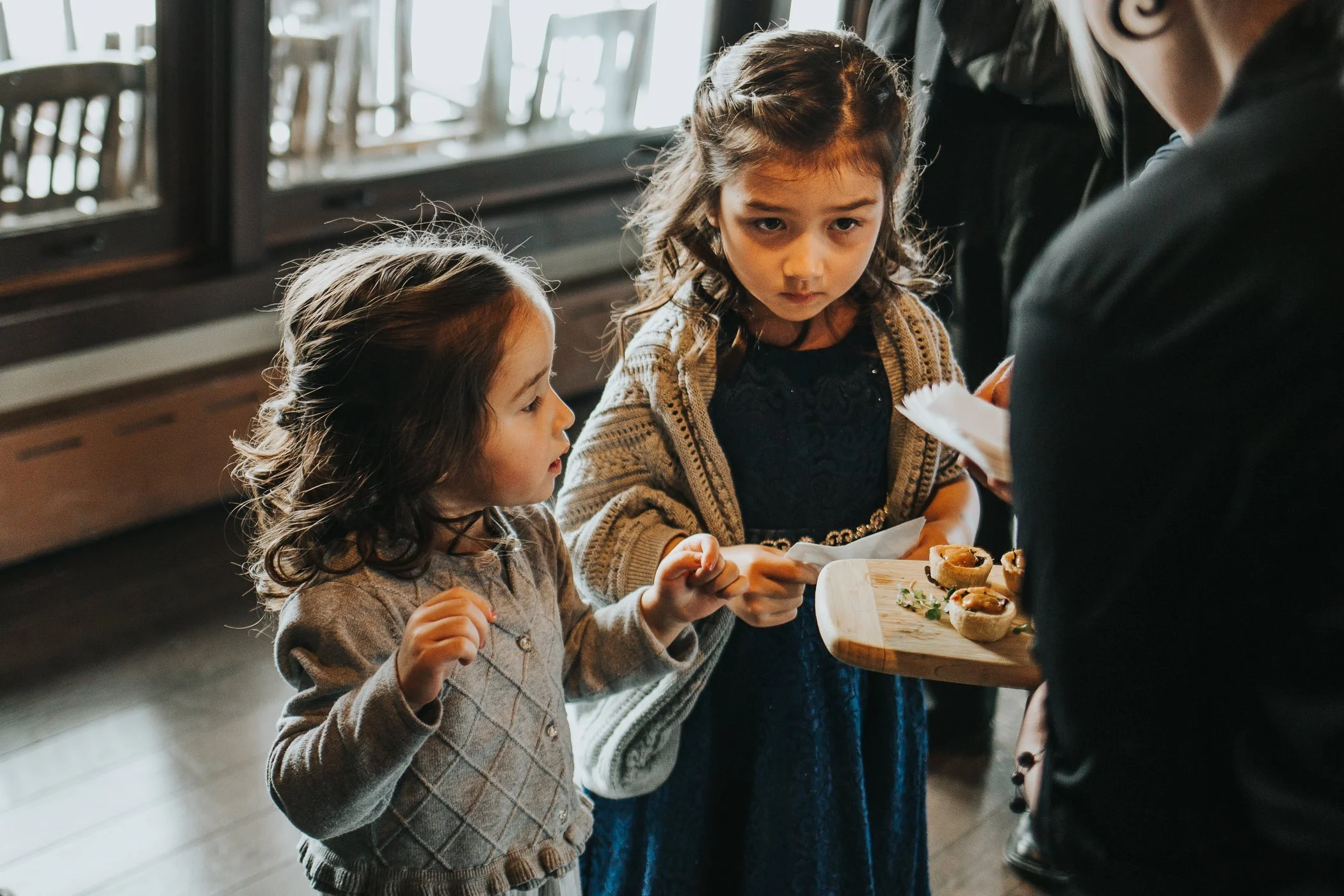 Wedding guests at Calgary Alberta The Lake House brunch wedding