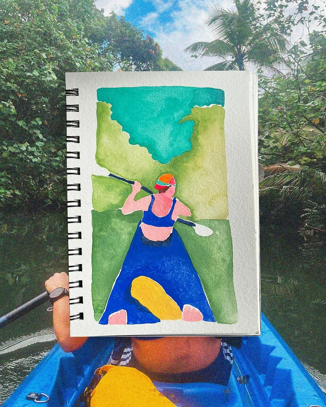 🌴 Le Cl&eacute;m Palace en Polyn&eacute;sie 🇵🇫
 35 jours &agrave; l&rsquo;autre bout du monde avec ma douce &mdash; et ma premi&egrave;re fois &agrave; l&rsquo;aquarelle. Spoiler : c&rsquo;&eacute;tait dur, mais aussi compl&egrave;tement grisant ?