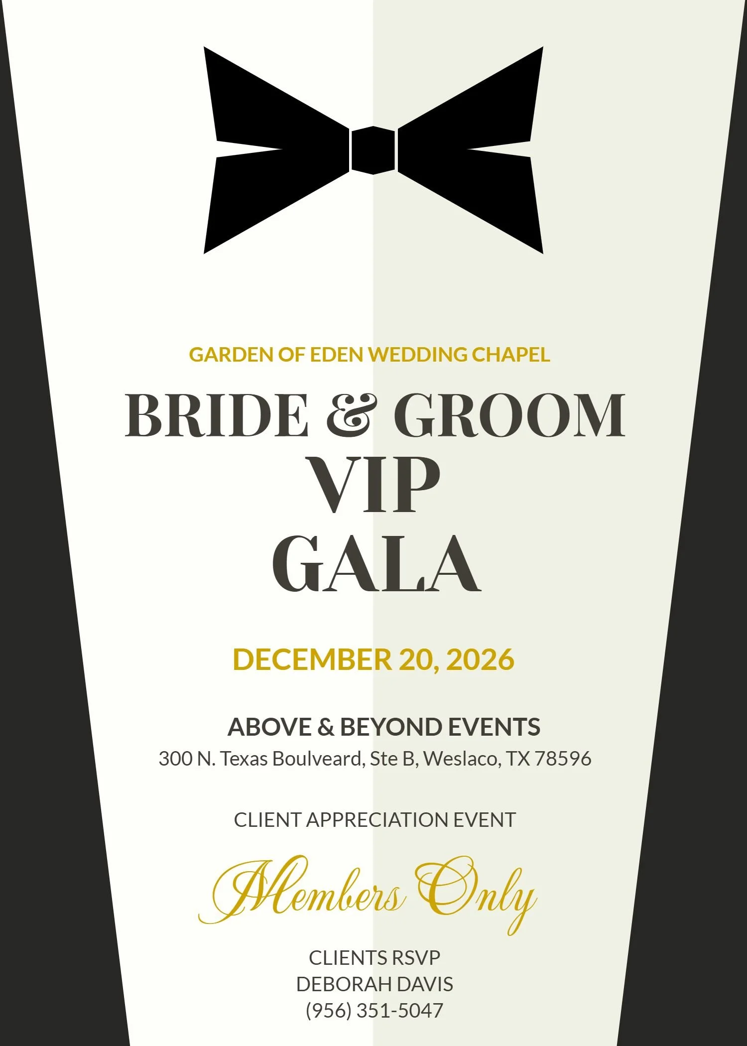 Bride & Groom VIP Gala
