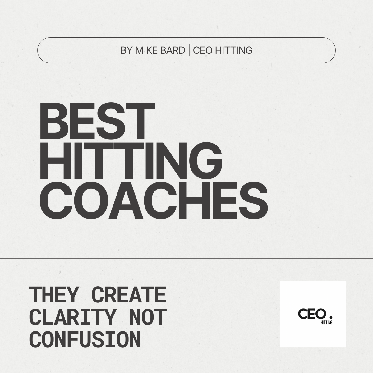 Who Are the Best Baseball Hitting Coaches?