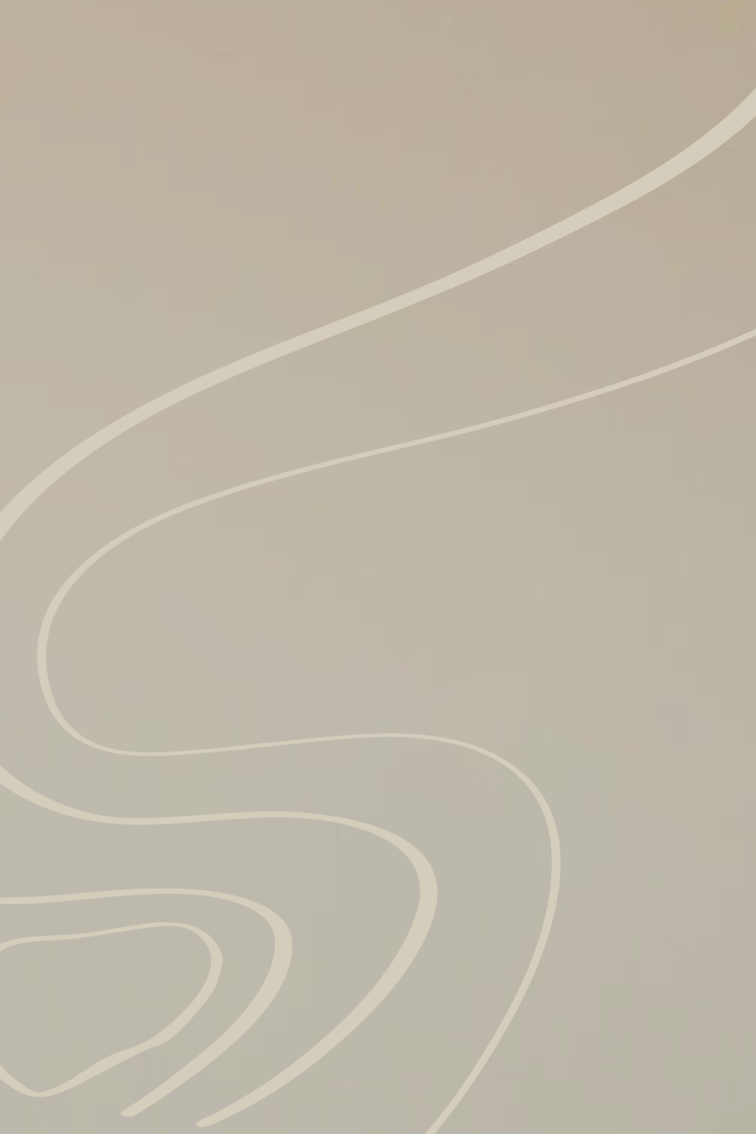 Background with beige and cream curved lines and shapes.