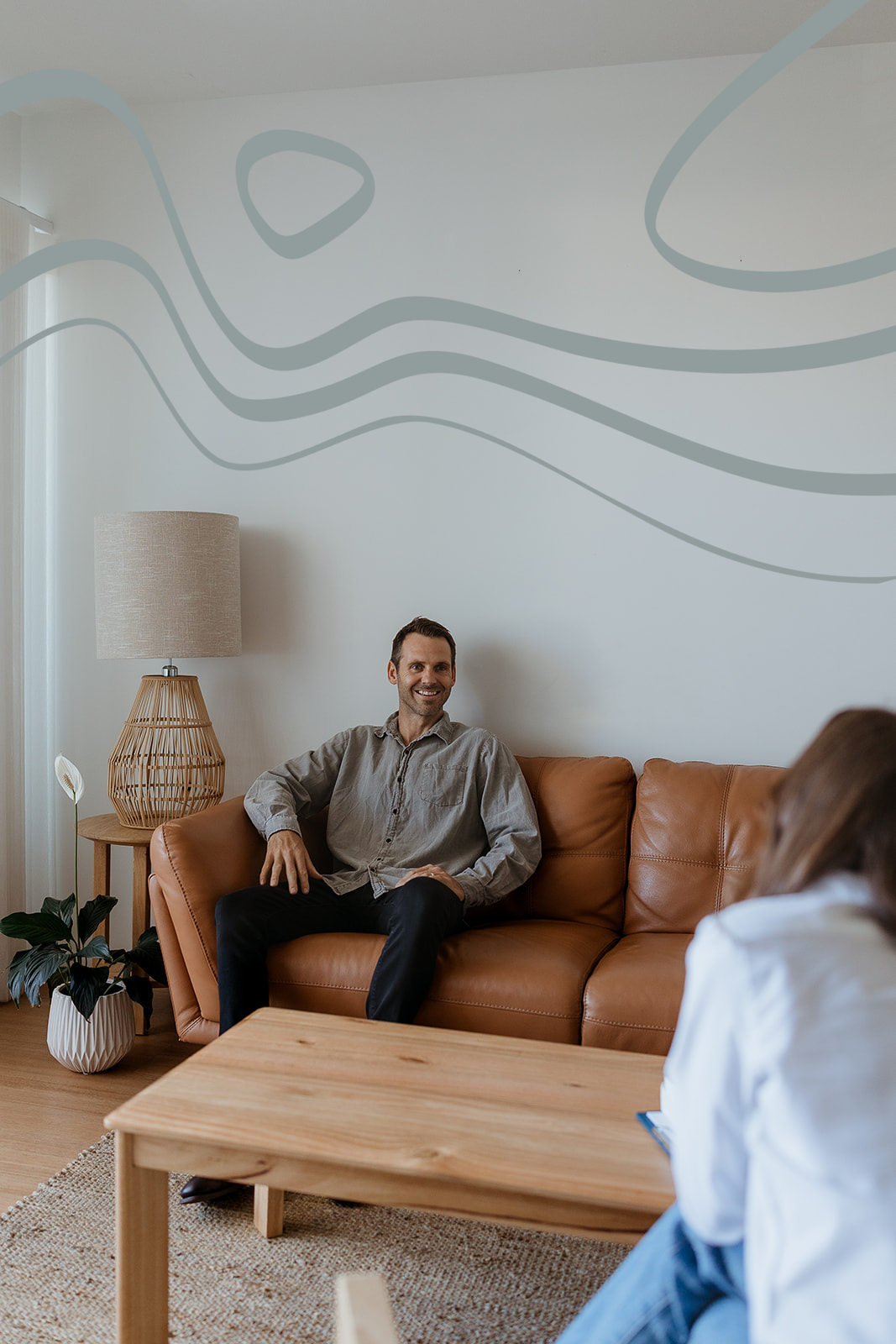 Therapist and client in individual therapy session