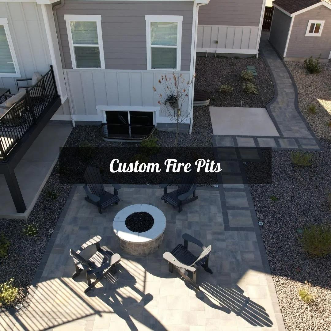 Custom-designed fire pits that bring warmth, ambiance, and a perfect gathering spot