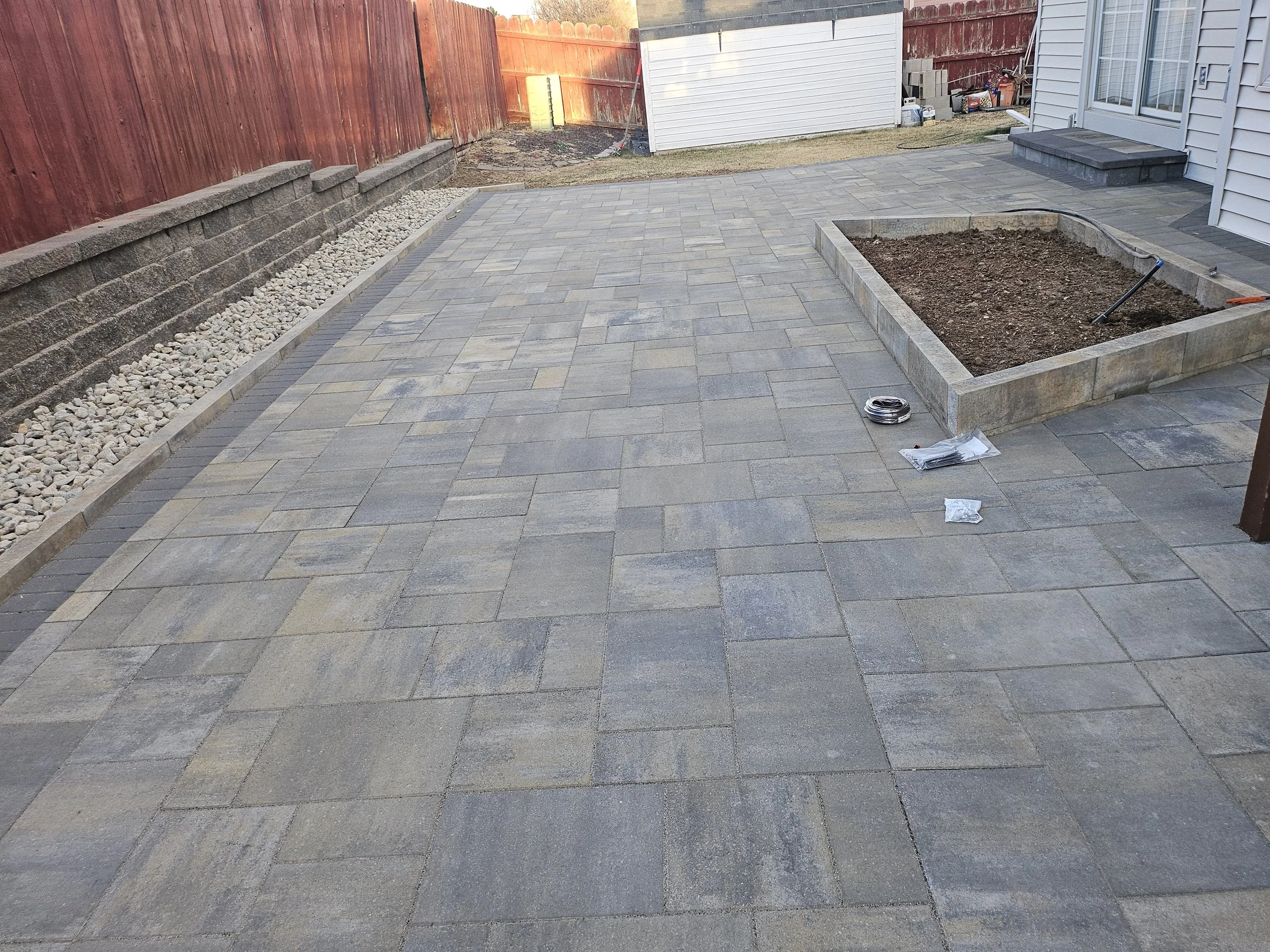 Custom patio pavers