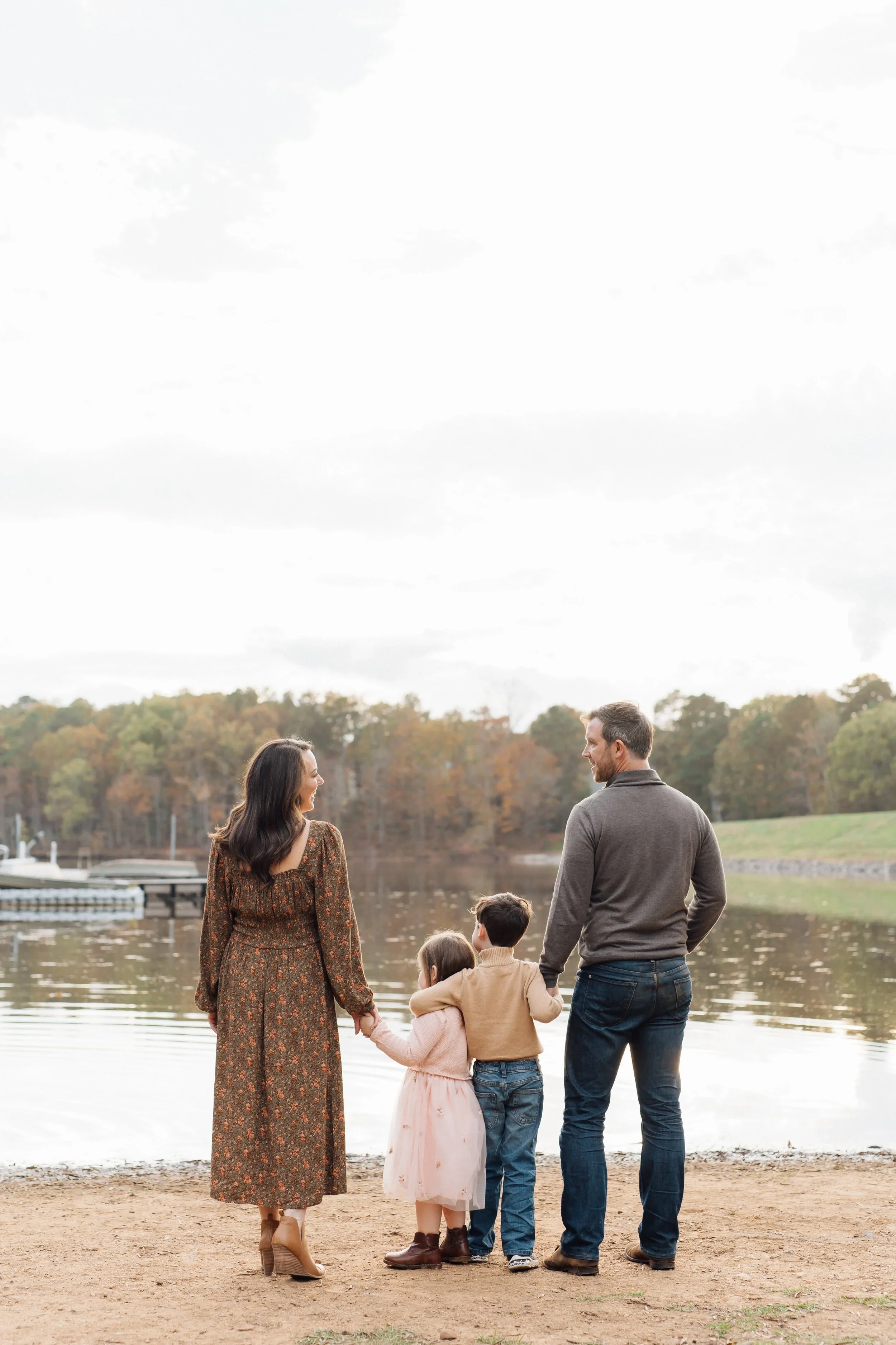 Cozy Fall Family Photos in Cary, North Carolina