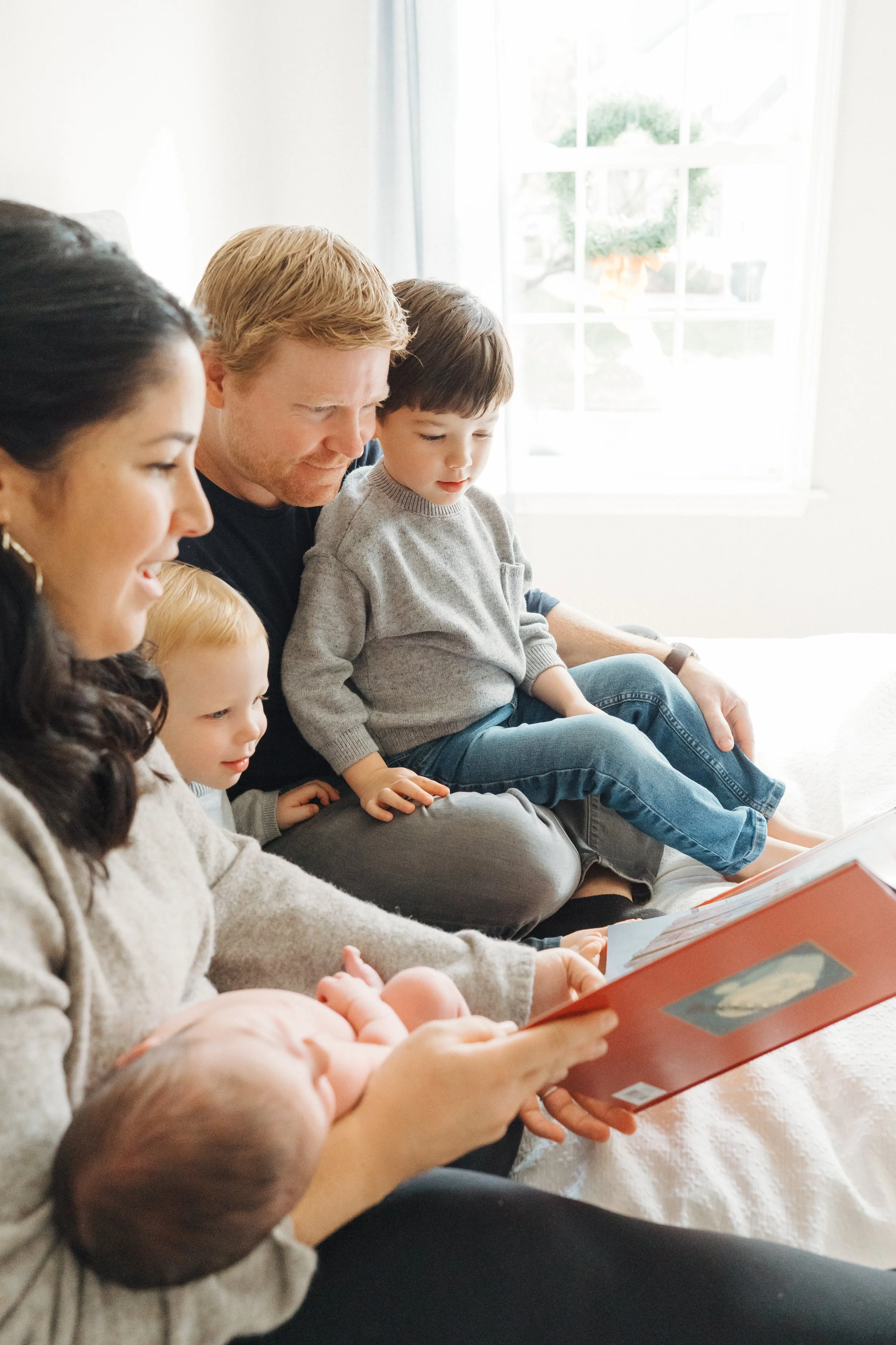 In-Home Newborn Photographer in Apex, NC | A Relaxed Session for Families With Multiple Kids