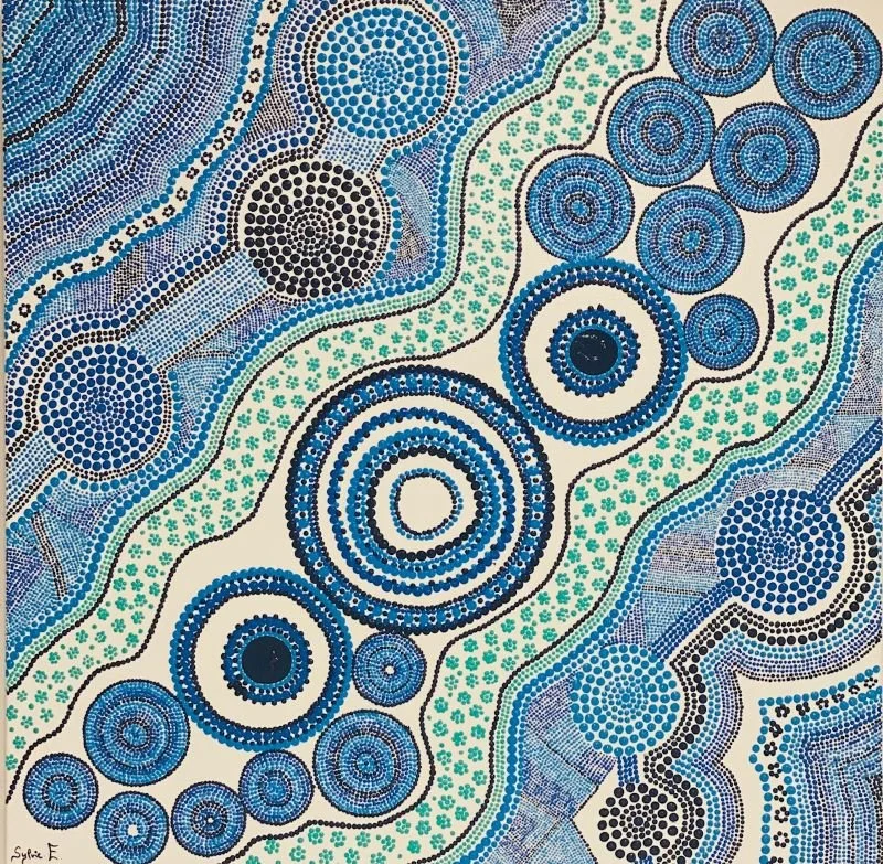 ETINCELANCE - PEINTURE ACRYLIQUE - COULEURS - POINTILLISME