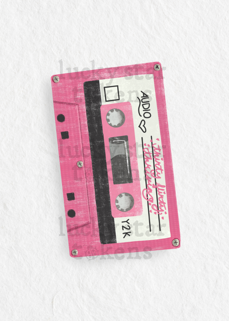 Pink Thirty Flirty Thriving Cassette Print