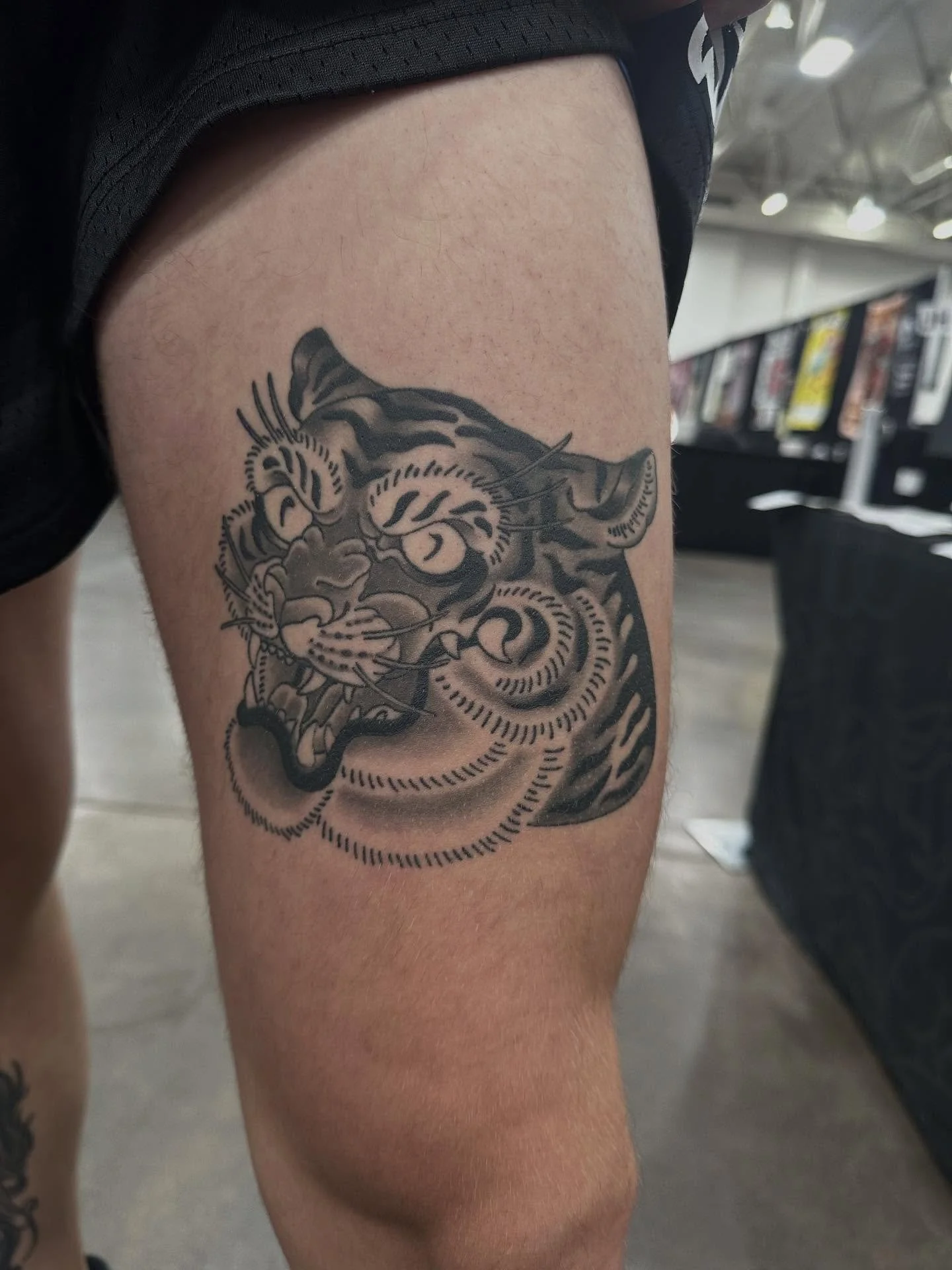 Another look at 1st place healed black and grey. Thanks 🙏 @madisontattoofestival