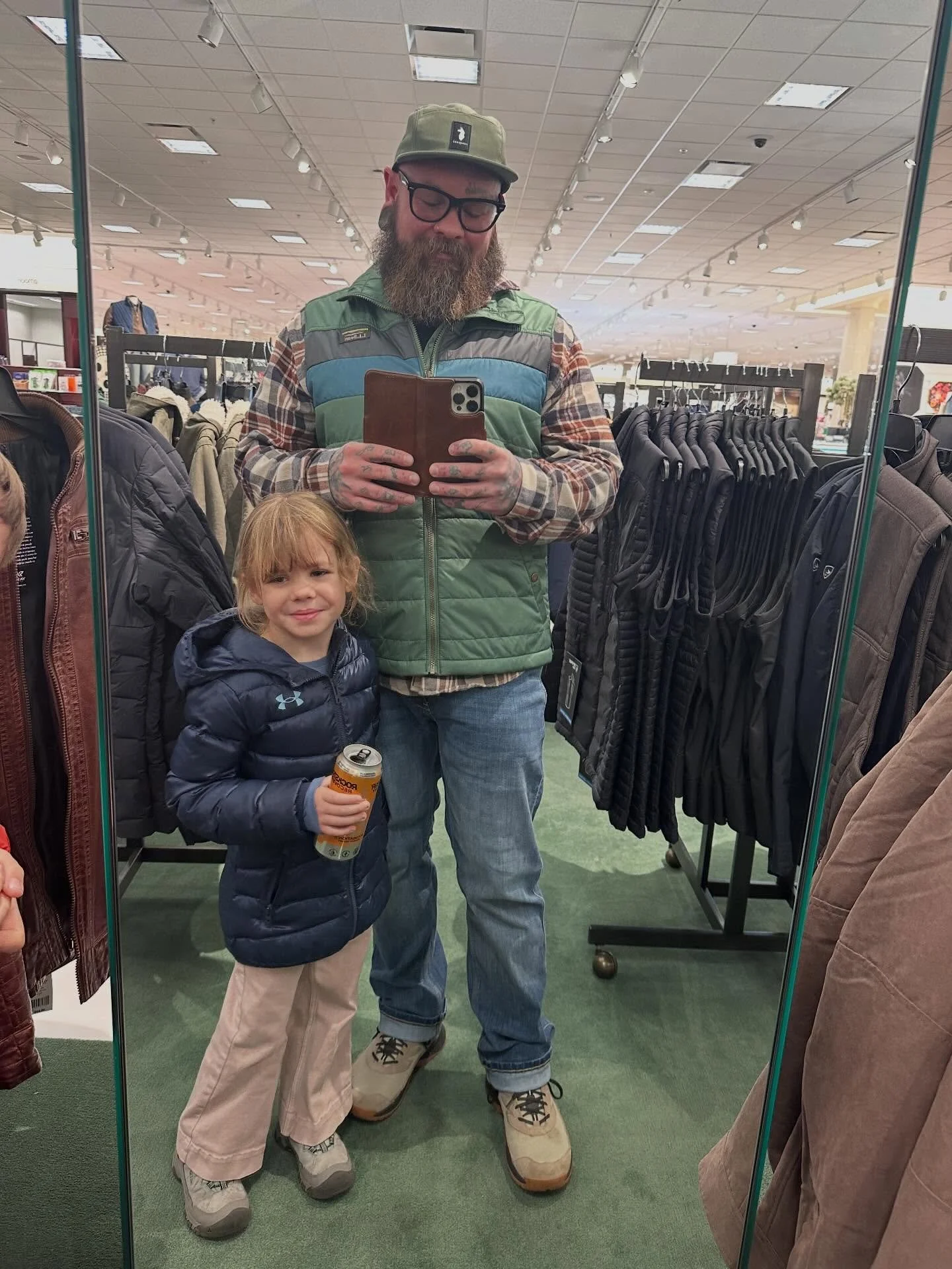 Photo dump.  My daughter picked out my outfit, I&rsquo;m the Cotopaxi forest final boss 🎄🎄