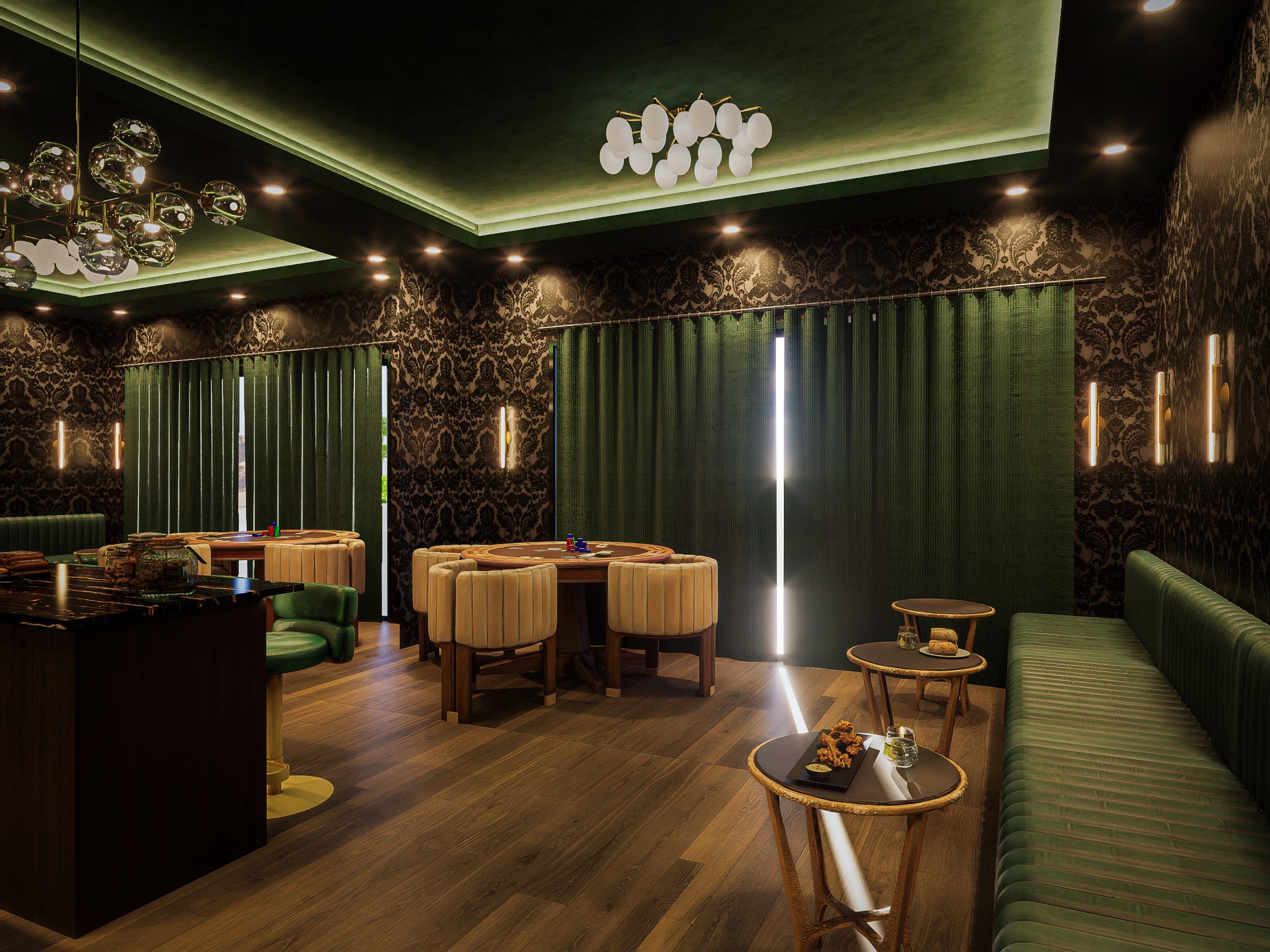 Photorealistic Interior Rendering | Luxury Speakeasy Bar/Lounge | USA