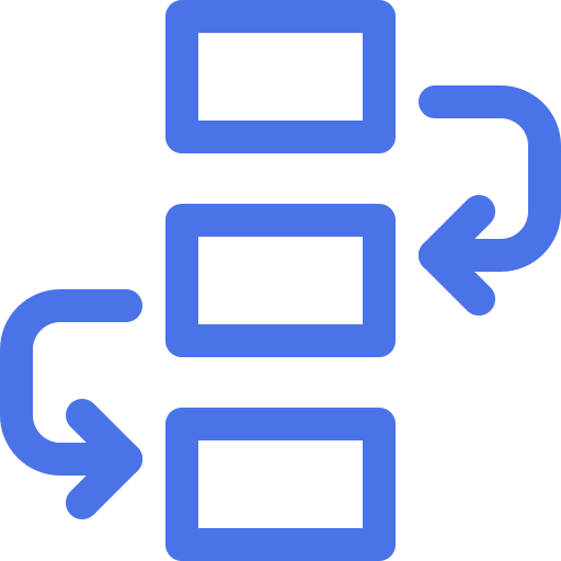 Flowchart with three rectangular boxes connected by arrows indicating a sequence or process.