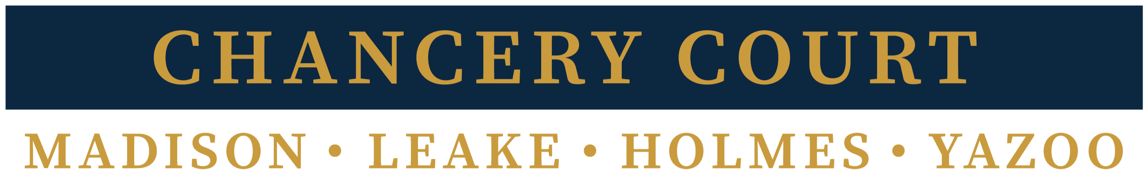 Street sign reading 'Chancery Court' with additional signs for Madison, Lake, Holmes, and Yazoo.