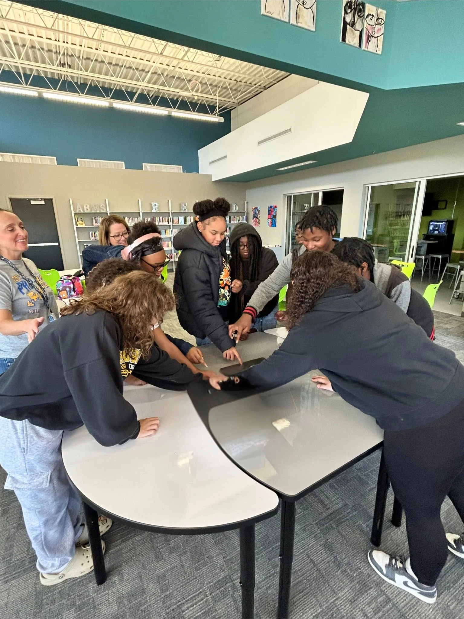 A huge moment for our team — submitting our Battle of the Brains proposal with a dramatic countdown and a room full of cheers. The kids poured so much heart into this project, and this moment made it all feel real.