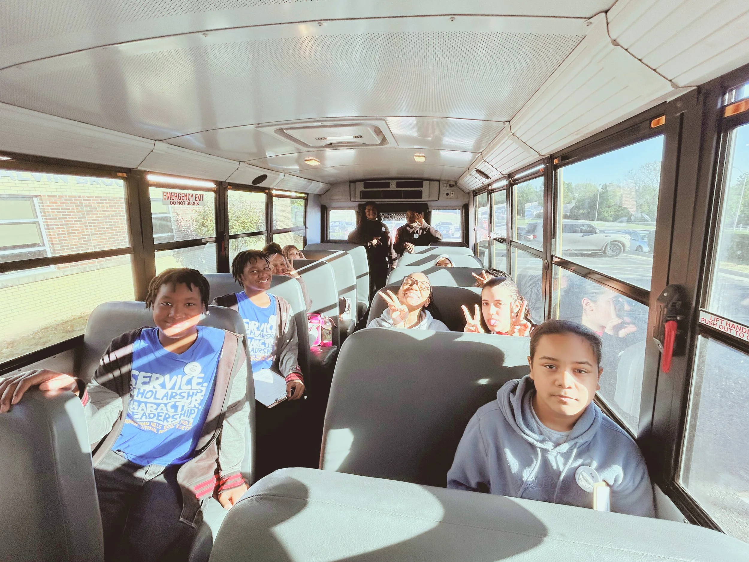On our way to Science City thanks to a generous Science City Scholarship. The excitement on this bus was the perfect way to kick off our design journey.