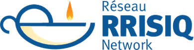 Logo of Réseau RRISIQ Network featuring a stylized boat with a flame and the network's name