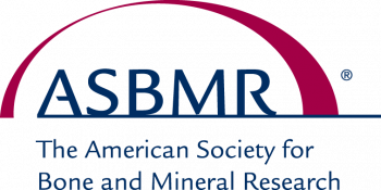 Logo of the American Society for Bone and Mineral Research (ASBMR) with text and graphics