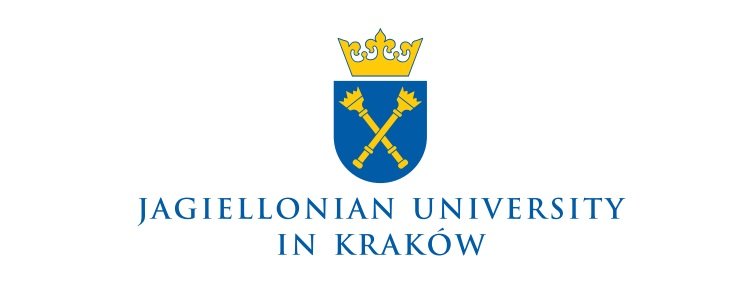 Logo of Jagiellonian University in Kraków with a crest featuring a crown and crossed keys.
