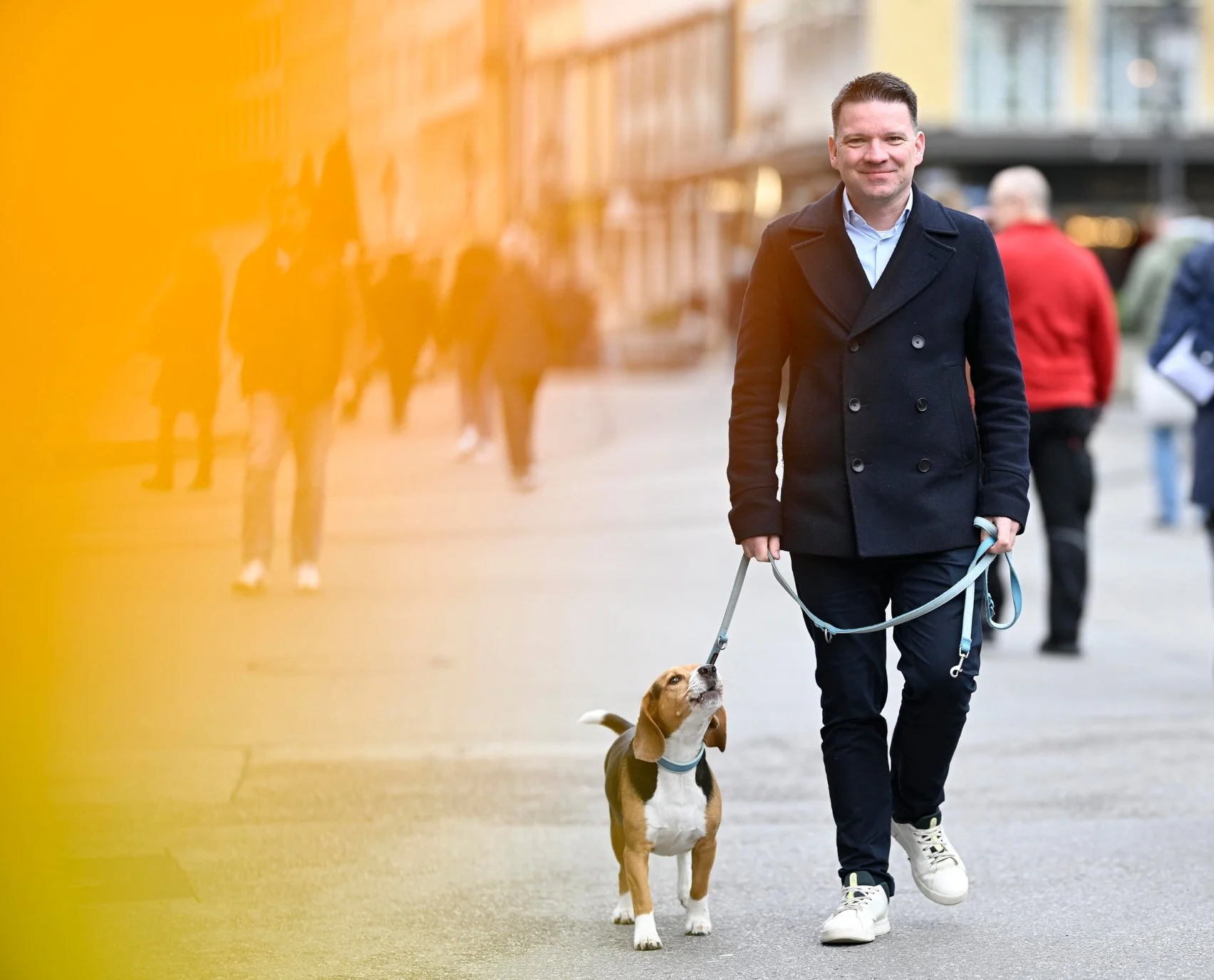 Martin Zschekel mit Hund