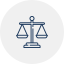 Scales of justice, icon representing fairness and legal balance