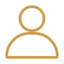 Outline of a person icon